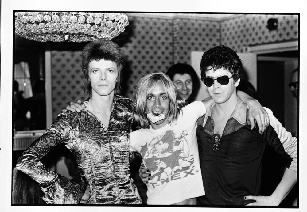 David Bowie Iggy Pop e Lou Reed nel 1972
