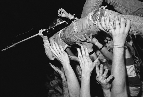 "Kurt Cobain in 1990 by Charles Peterson"