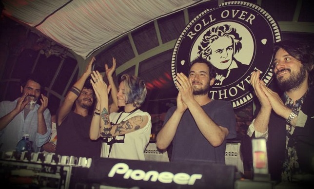 "Jacques Renault during the Rollover Party, Milan"
