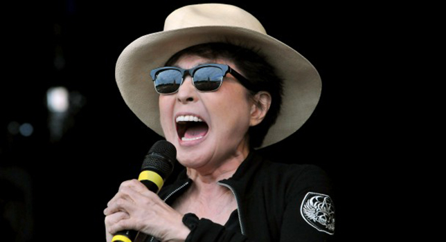 "Yoko Ono at Glastonbury 2014"