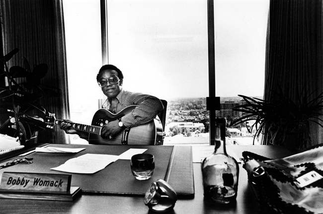 "Bobby Womack in the Billboard Office, 1974"